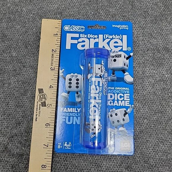 CLASSIC SIX DICE FARKEL FARKLE DICE GAME NEW IN PACKAGE - Picture 3 of 4